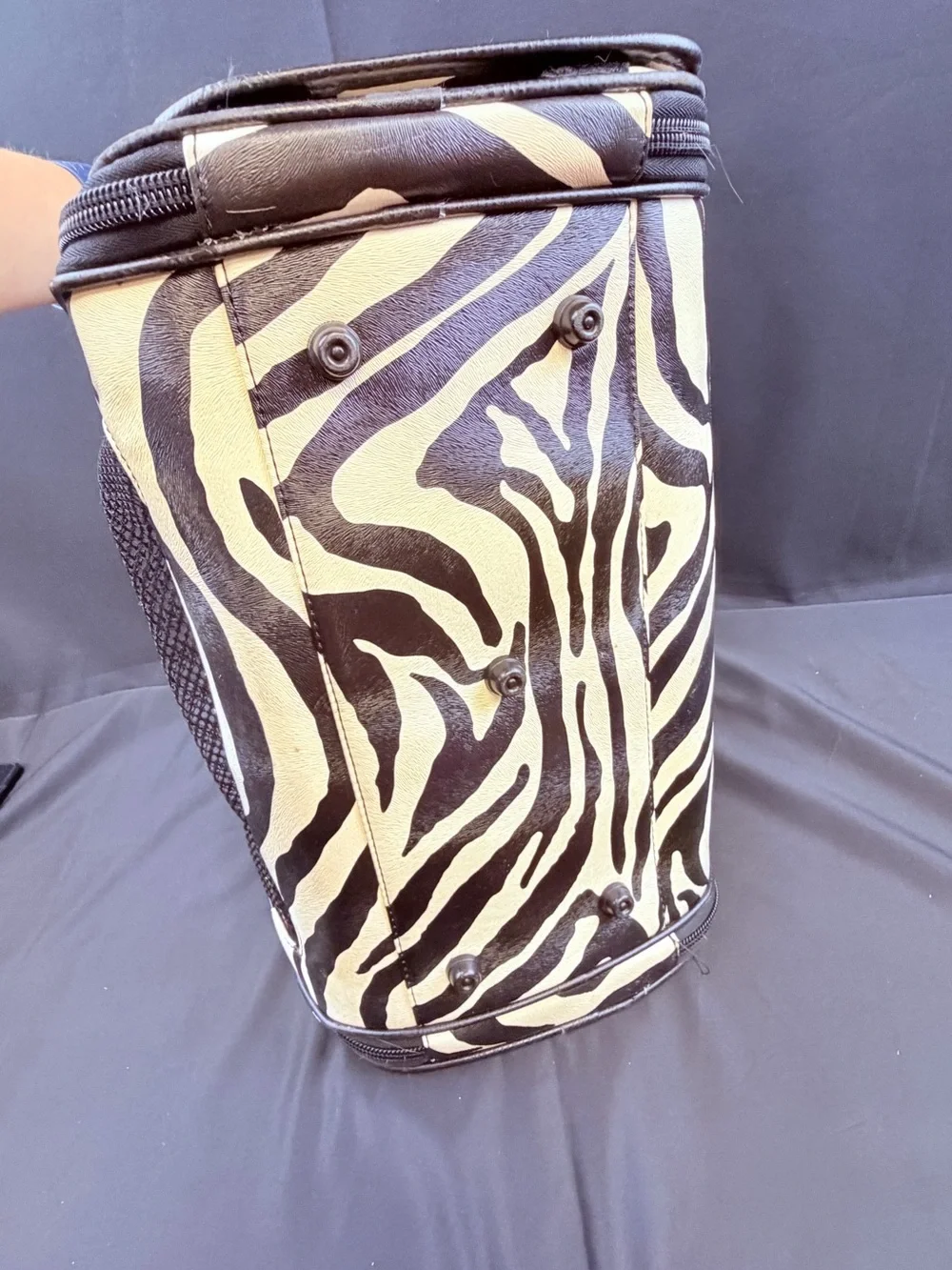 D&G Zebra-Print Duffel Bag - Black & White